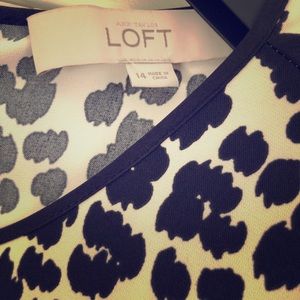 Ann Taylor aloft, size 14 black and white dress